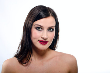 Fototapeta premium beautiful girl in the Studio