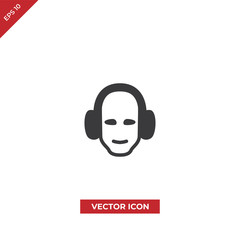 Ear protection vector icon