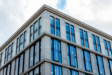 Fototapeta premium The Windows and facade of the building