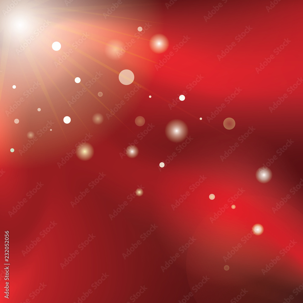 Poster defocused rays lights bokeh abstract vector banner