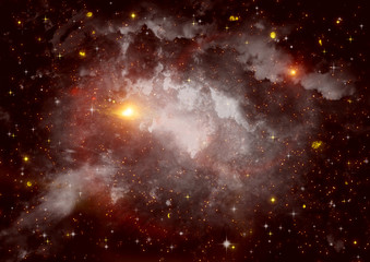 galaxy in a free space