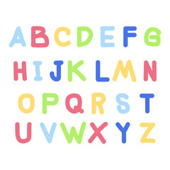 Handwritten doodle english Alphabets