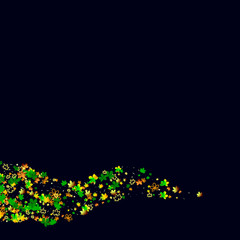 Colored autumn flying leaves on a black background Idea of creative background, wallpaper, packaging, cover, tile, textiles