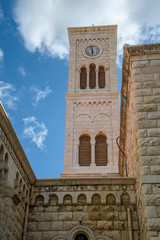 Tower clock of church of  st. Joseph in Nazareth, Israel