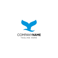 Whale tail logo design inspiration, simple whale logo design inspiration