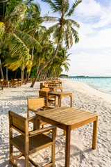インド洋の屋外レストラン