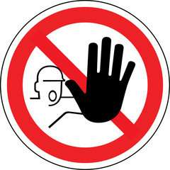 Panneau : Restriction entrée