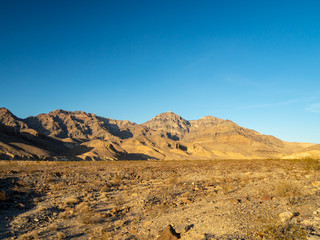 Death Valley National Park, Mojave Desert lone road, California, USA: The hottest place on Earth