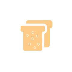 bread icon flat
