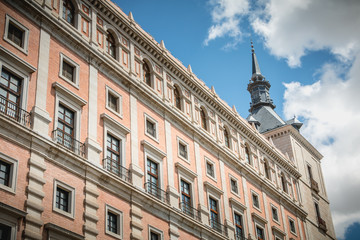 Obraz premium detailed architecture of Alcazar de Toledo in spain