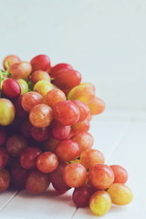 fresh fruits on a white background