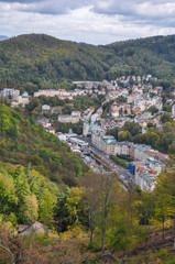 View of Karlovy Vary city center - Czech Republic