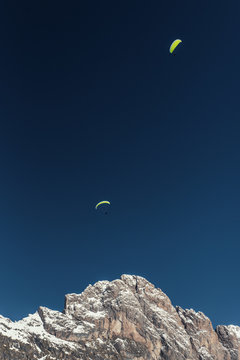parapendio sulle dolomiti