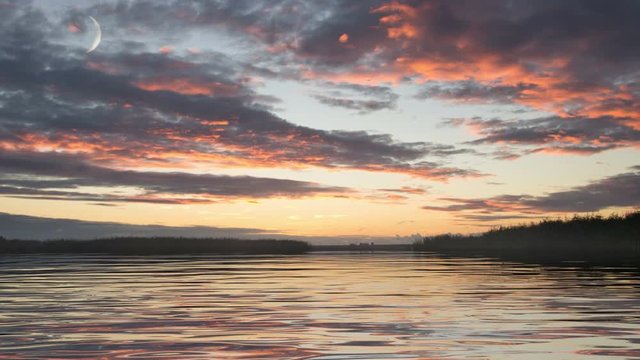 Beautiful Sunset Nature Background