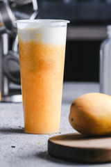 Mango soda covered milk