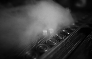 table game handmade dice and backgammon Gambling