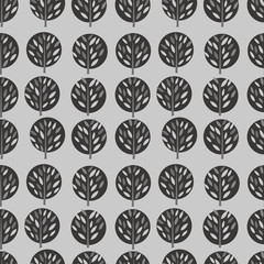 Tree background. Seamless pattern.Vector. 木々のパターン