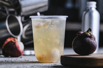 Mangosteen fruit bubble water