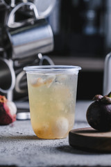 Mangosteen fruit bubble water