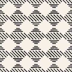 Vector seamless hand drawn pattern. Modern stylish abstract texture. Repeating geometric tiles