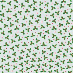 Christmas vector seamless pattern. Bright winter ornament 04
