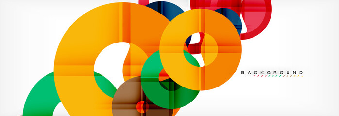 Obraz premium Geomtric modern backgrounds, rings abstract template