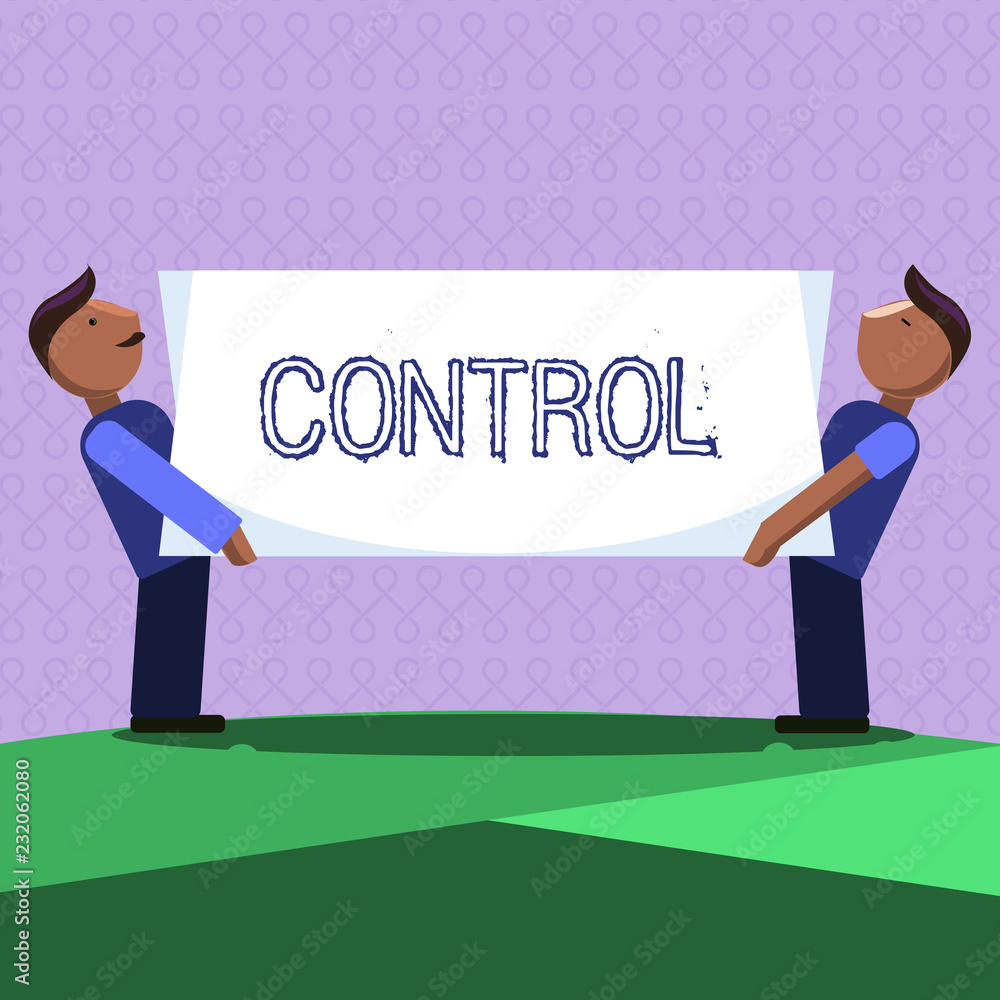 Poster word writing text control. business concept for power to influence direct behavior actions course of