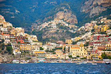 Naklejka premium Positano, Amalfi Coast, Campania, Italy. Beautiful View