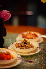 condiments and sauces, appetisers to accompany chinese food