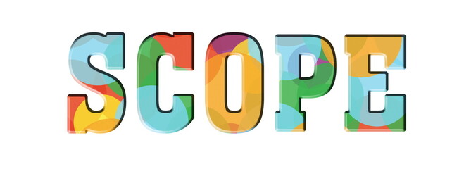 SCOPE Rainbow Letters Banner