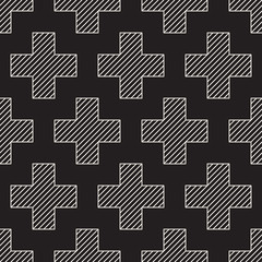 Vector seamless pattern. Modern stylish abstract texture. Repeating geometric tiles