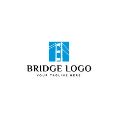 Simple bridge logo design inspiration