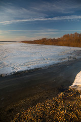 Oka River in winter