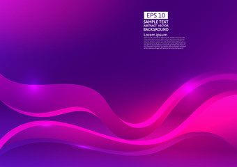 Colorful wave abstract background. Fluid gradient shapes composition modern design