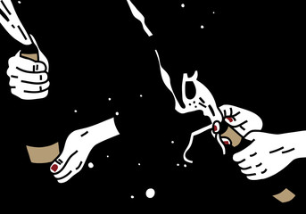 New Year Celebration. History Of Touches