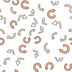 Different Arrows.  Seamless vector EPS 10 Pattern. Texture for print and Banner. Flat style