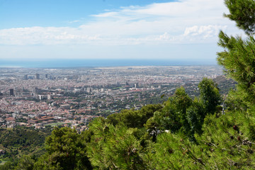 Fototapeta na wymiar View on beautiful city from highest point