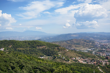 View on beautiful city from highest point