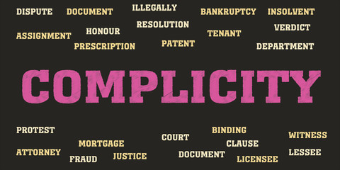 complicity Words and tags cloud.