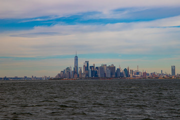 Fototapeta na wymiar Manhattan view from Brooklyn, USA
