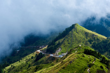 Fototapeta na wymiar Beautiful view of Hehuan Mountain