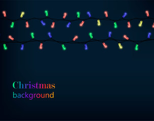 Colored Christmas lights