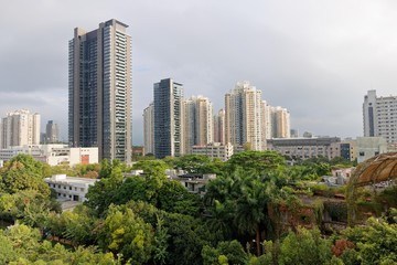 Shenzhen city daylight skyline