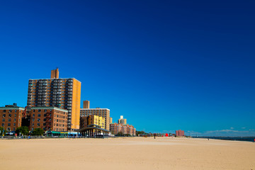 Brighton Beach in Brooklyn, NY , USA