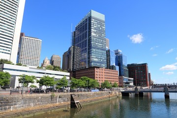 Fototapeta na wymiar Boston city skyline