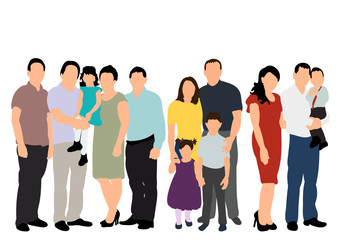 Fototapeta premium crowd, group of people