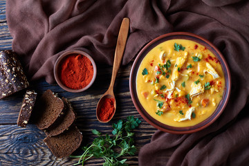 pumpkin carrot chicken breast creamy soup