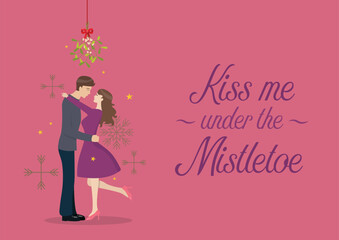 Kiss me under the mistletoe