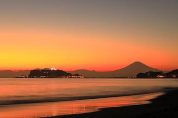 幻想的な夕焼け空
