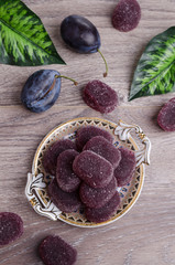 Plum jelly candies